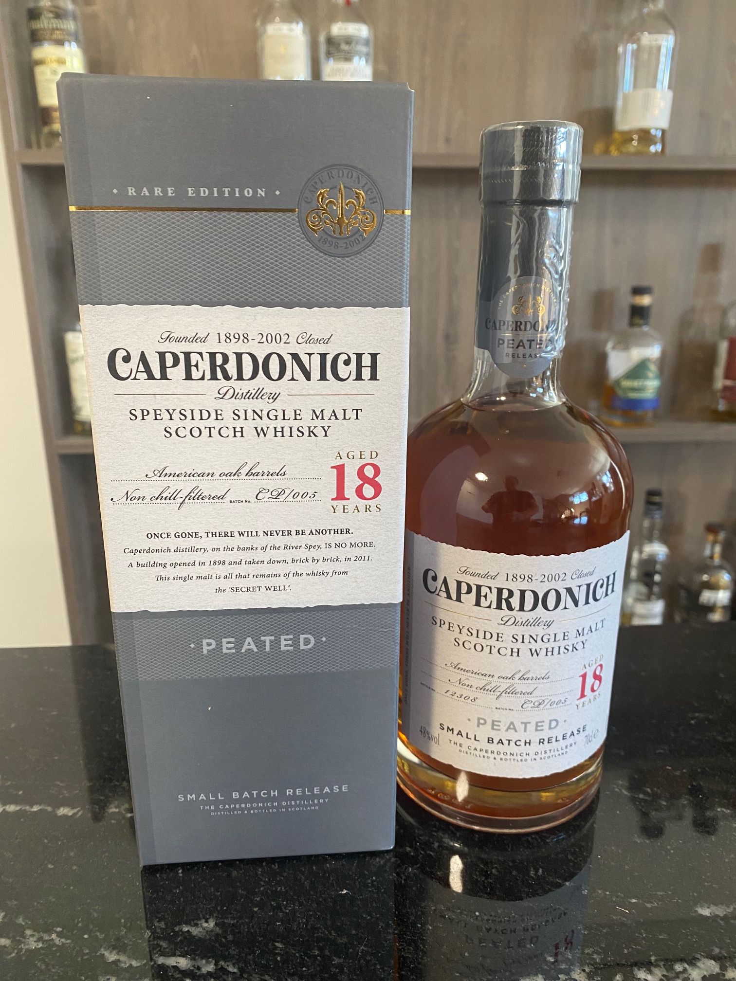 Caperdonich Lost Distillery Originalabfüllung 18y 48 %Vol peated Bourbon Barrels