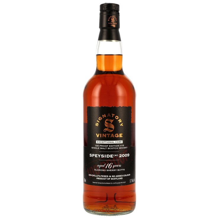 Signatory Vintage Speyside (M) 2009/2025 100 Proof Exceptional Cask Edition #15 16 y 57,1% vol. Oloroso Butts