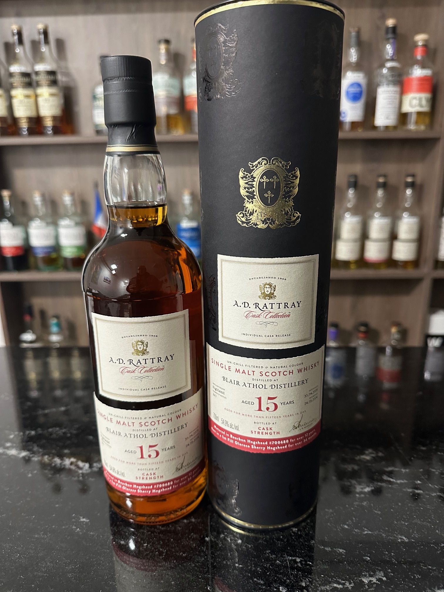 A.D.Rattray Blair Athol, 2009, 15 y. 54,9%Vol 1  st Fill Oloroso Finish -