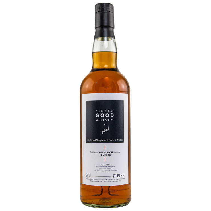 Teaninich First Fill Madeira Barrique Kirsch Simply Good Whisky 57,5  %Vol 10y