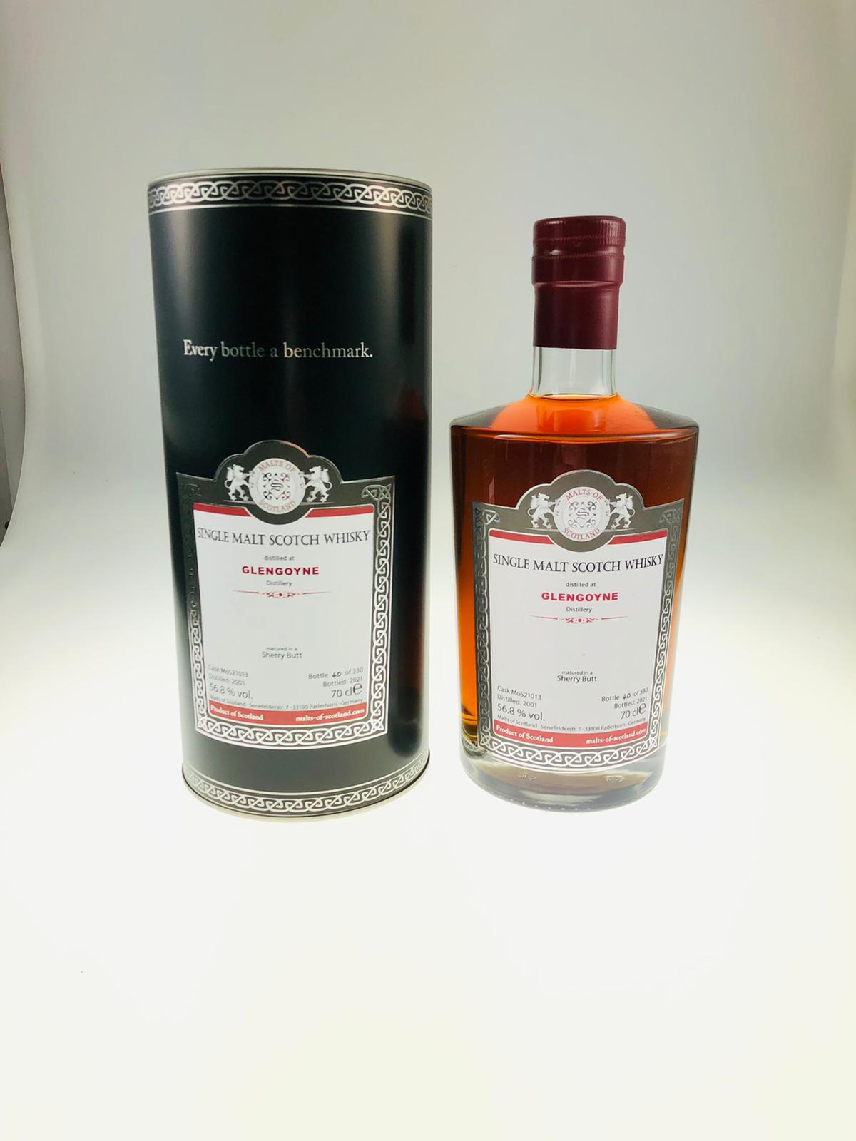 Malts of Scotland Glengoyne 2001 2021 Sherry Butt 56,8 %Vol 330 bottles