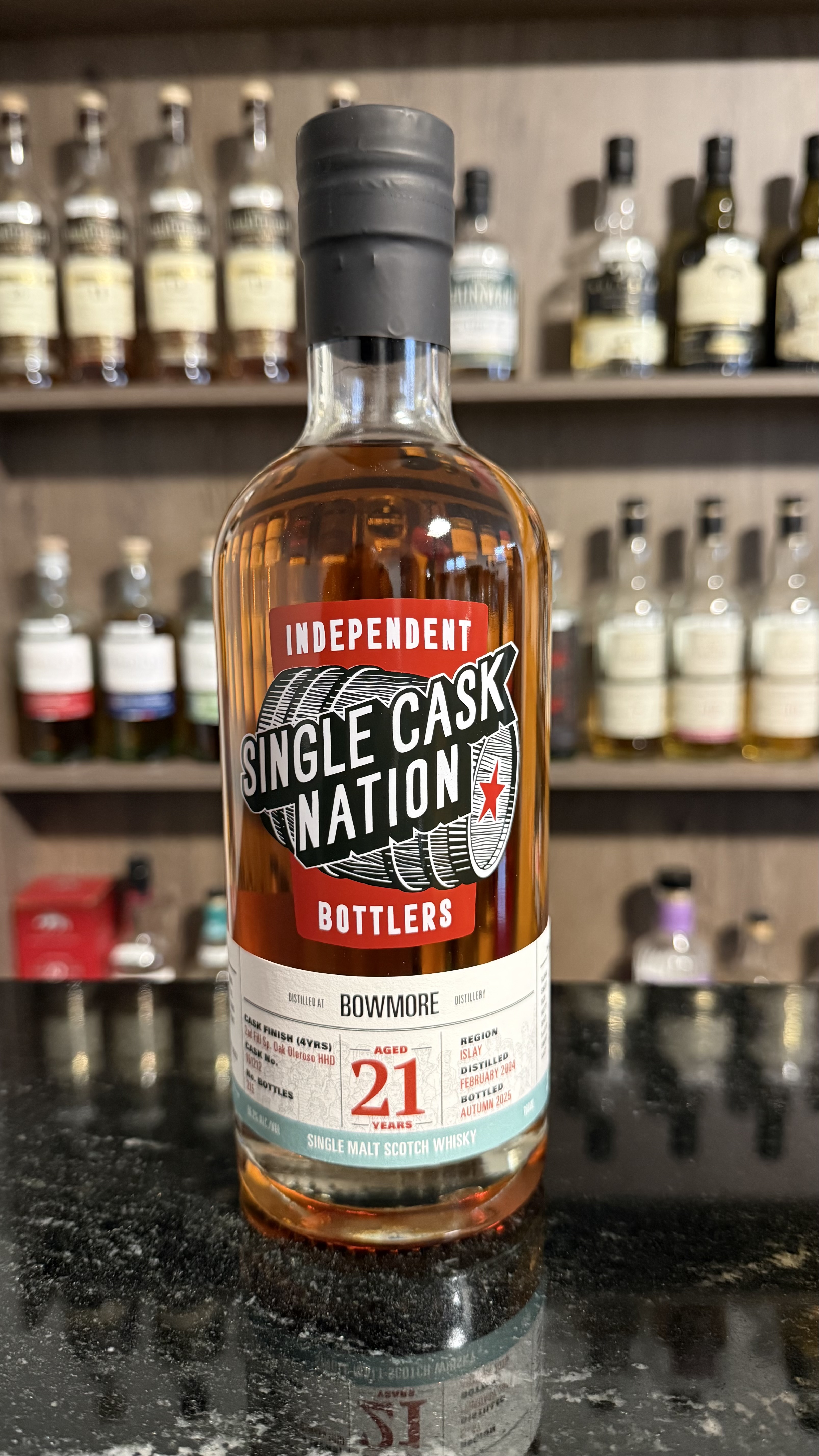 Single Cask Nation Bowmore Spanish Oak Oloroso 21y 56,2%Vol 215 Bottles