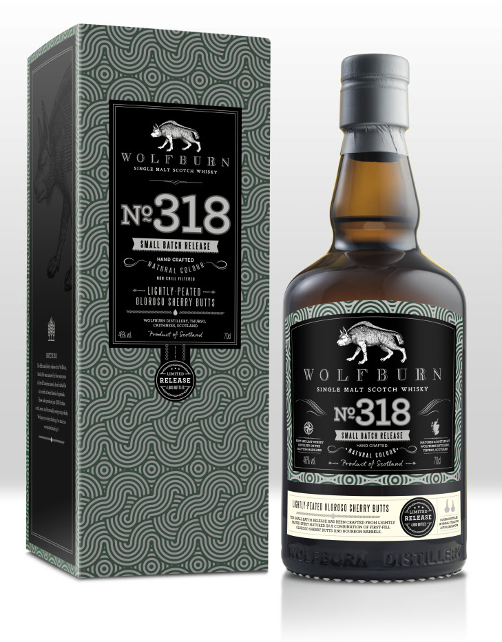 Wolfburn  Batch 318 leicht getorft aus Sherryfässern 46 %Vol 4800 bottles