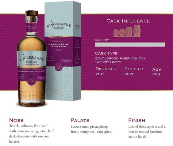 KINGSBARNS Balcomie Oloroso Sherry Butts 46 %Vol