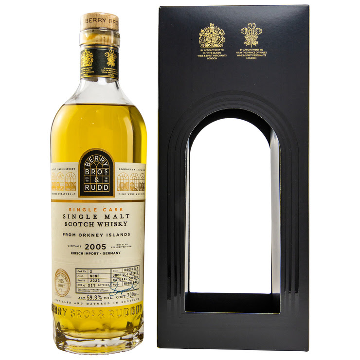 Berry Bros. & Rudd Orkney Islands 2005/2022 – Peated 59,3 %Vol 317 Bottles Hogshead