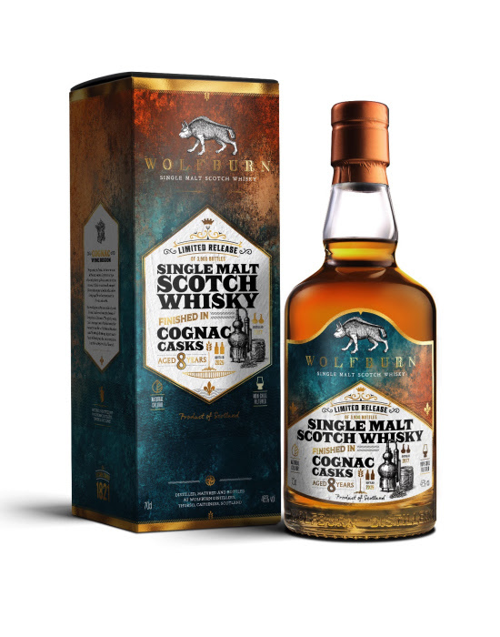 Wolfburn Cognac Cask Release 8 y 46 % vol.  Limitiert auf 3.900 Flaschen