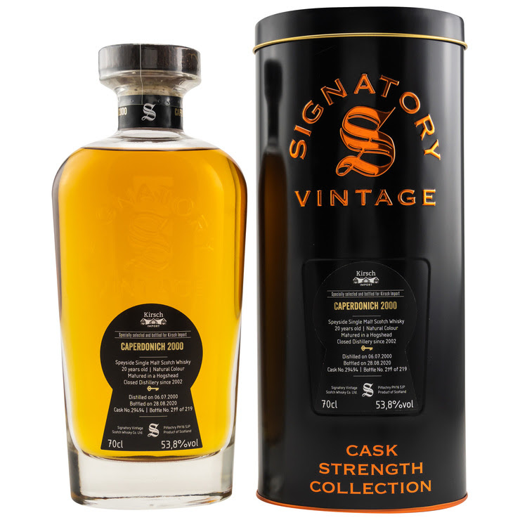 Signatory Caperdonich 2000/2020 Kirsch Import 20 y 06/07/2000 Hogshead Flaschen 219.