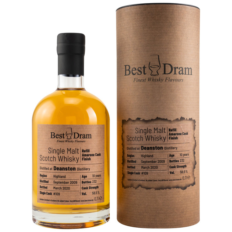 Best Dram  Annandale 2015/2022 – First Fill Amarone Wine Barrique – Peated 7 y Lowlands  267 Flasche