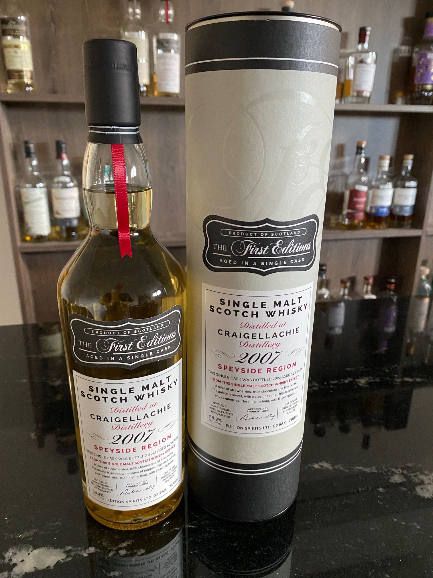 Hunter Laing Edition First Craigellachie Sherry Butt 14 J. 2007 58,2%