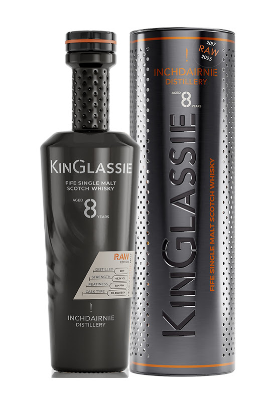KinGlassie „RAW“  8 y 46,3% ex Bourbon Casks  Natural Colour & Non-chill filtered Peated