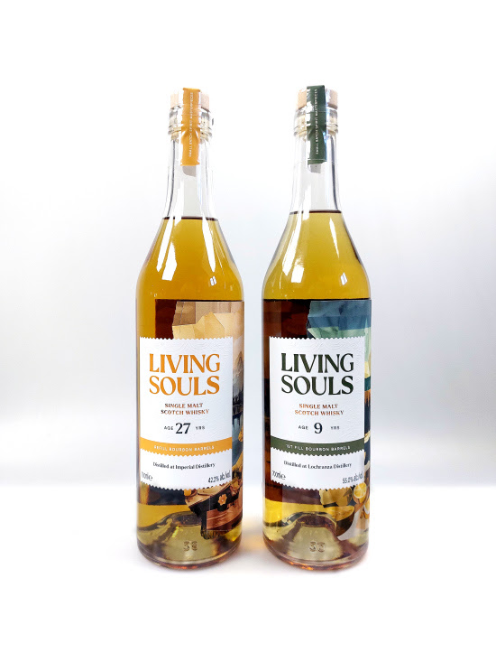 Living Souls Lochranza, 9 Jahre peated  First Fill Bourbon Barrels 55 % vol.