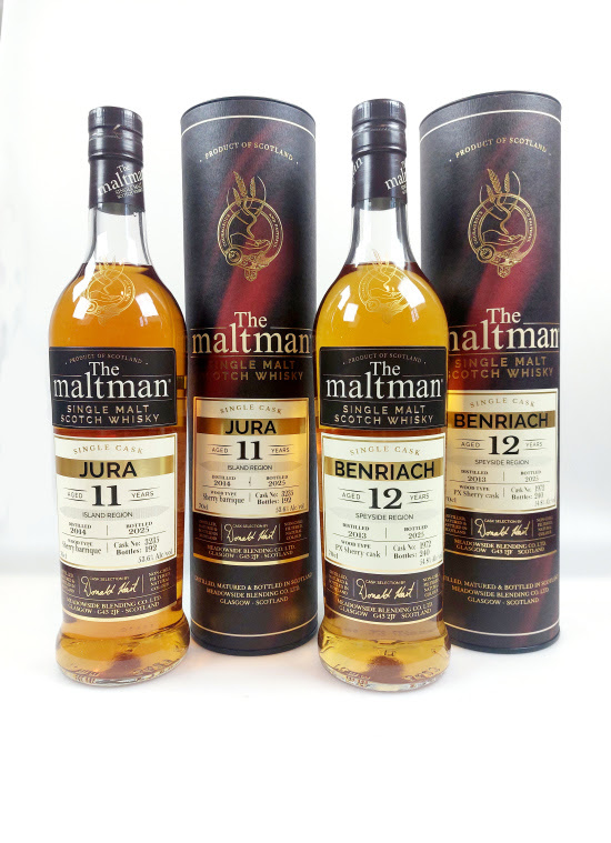 Maltman Benriach 2013 12 Jahre  PX Sherry Cask 54,8 % vol.