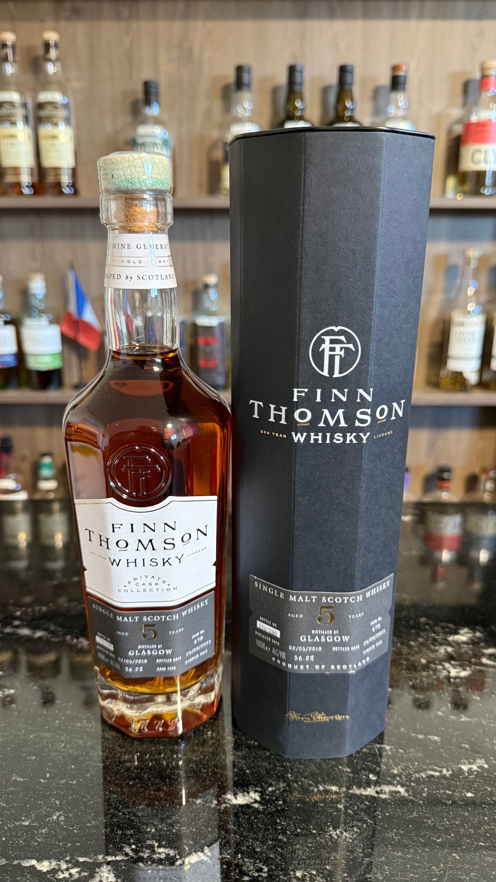 Finn Thomson Core Peated Glasgow Distillery 5y 56,2 %Vol Virgin Oak