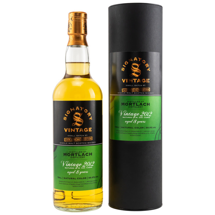 Mortlach 8 y 59,9 %Vol 2012/2020 Signatory Small Batch Cask Strength Edition #1 Selected by Kirsch