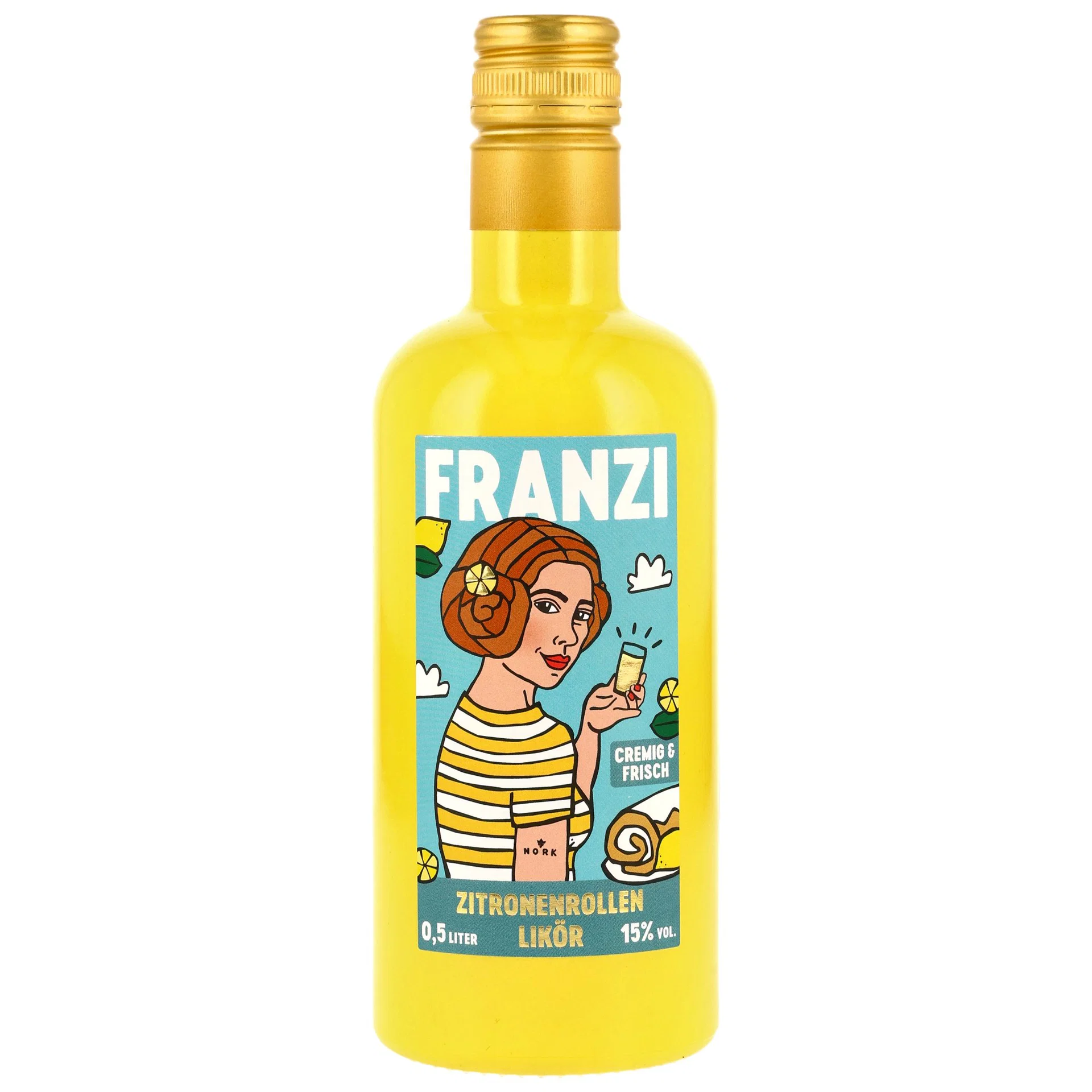 Franzi - Zitronenrollen Likör 0,5 Liter 15 %VOL