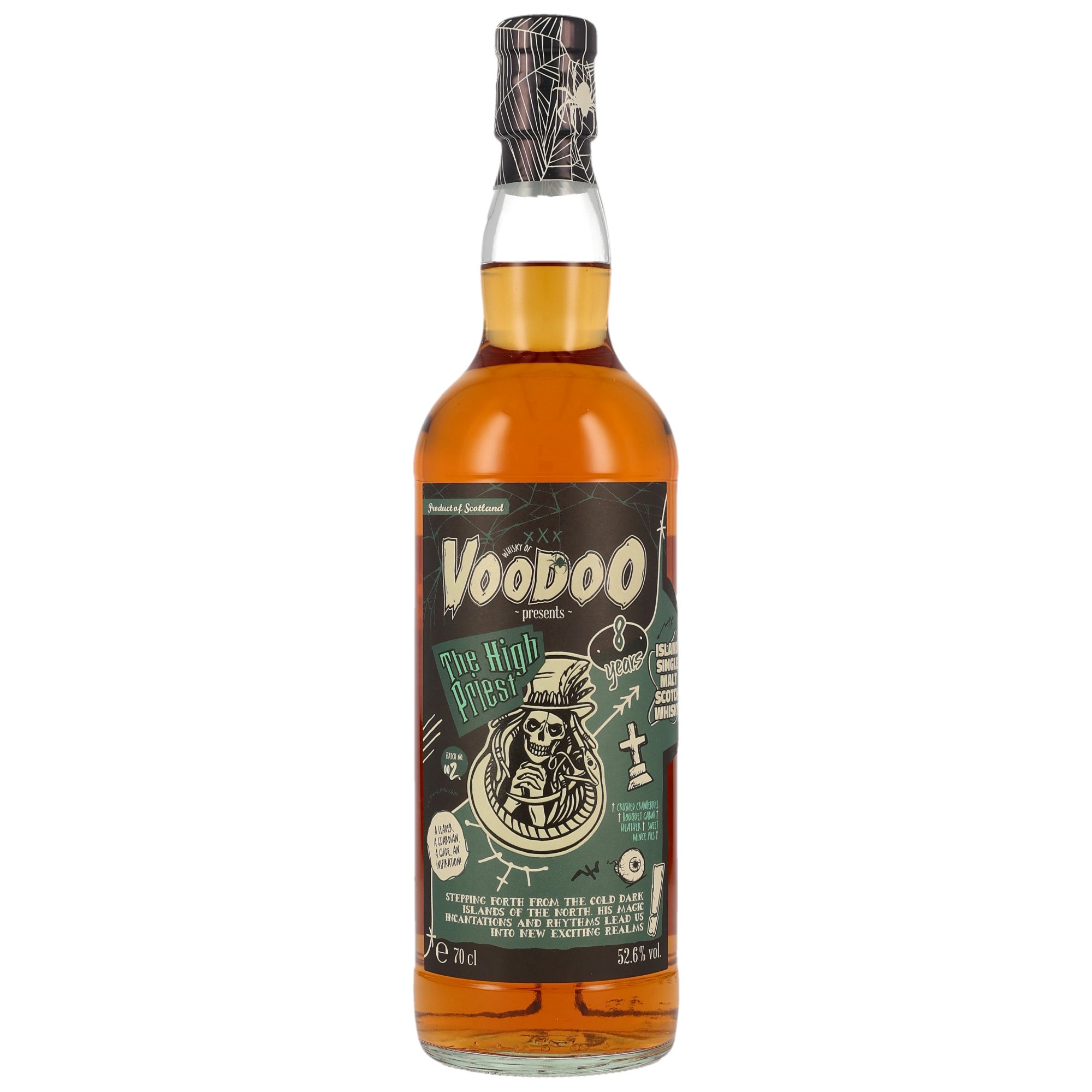 Whitlaw  Islands Whisky of Voodoo The High Priest 8 y Island Single Malt 52,6%Vol Rotwein Barriques