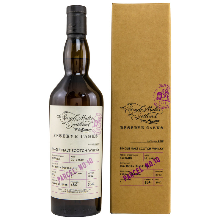 Ben Nevis 10 y The Single Malts of Scotland 2012 - 2022 48% vol.