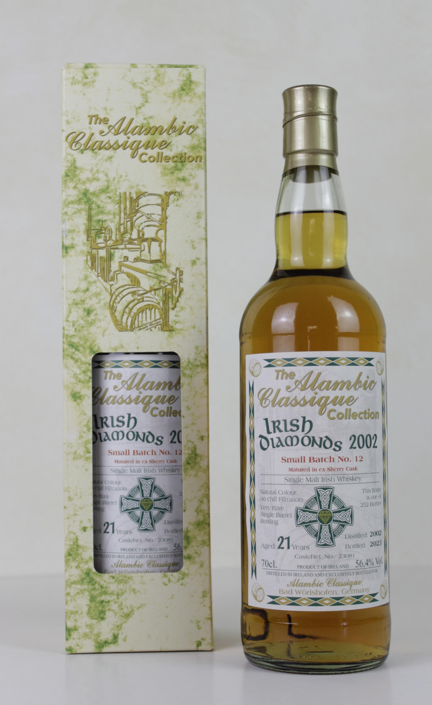 Alambic Classique Irish Diamonds Jahrgang 2002 21 y Irish Single Malt Whiskey Batch No 12 56,4 %Vol