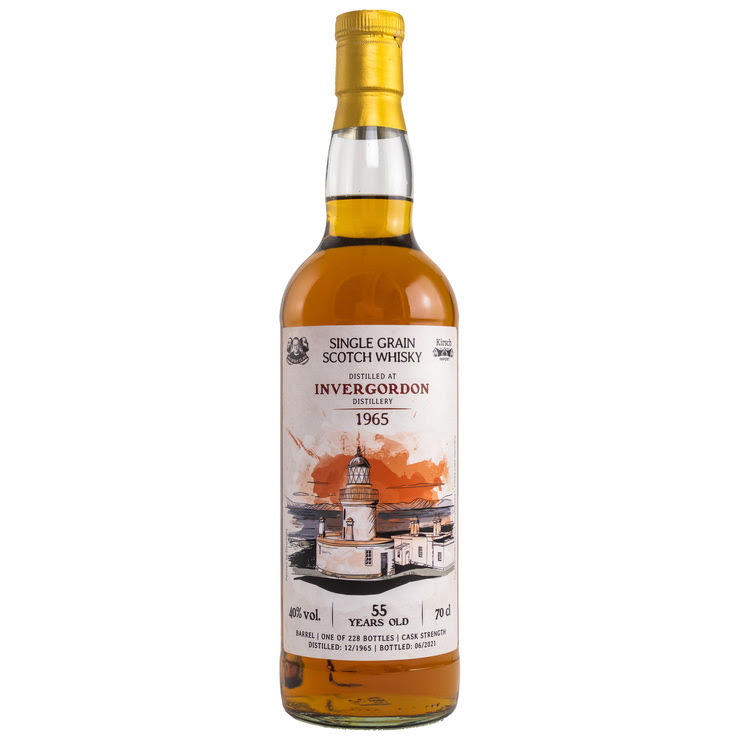 Invergordon 1965/2021 55y Single Grain Wu Dram Clan Bourbon Barrel 40%Vol Cask Strength