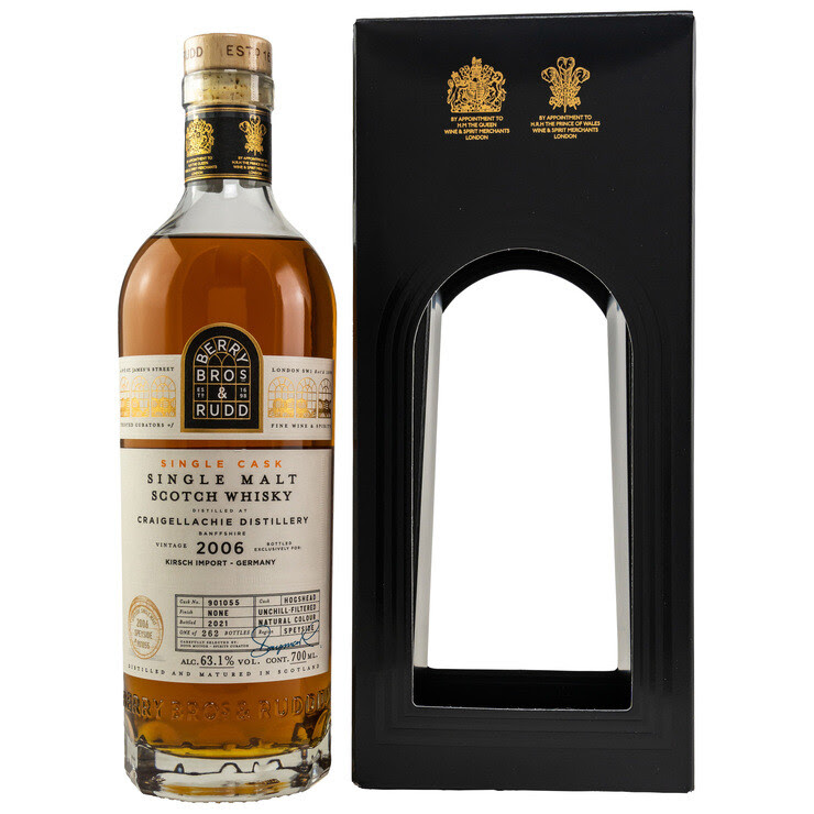 Berry Bros. & Rudd Craigelachie 2006/21 15y Sherry Hogshead 63,1 %Vol