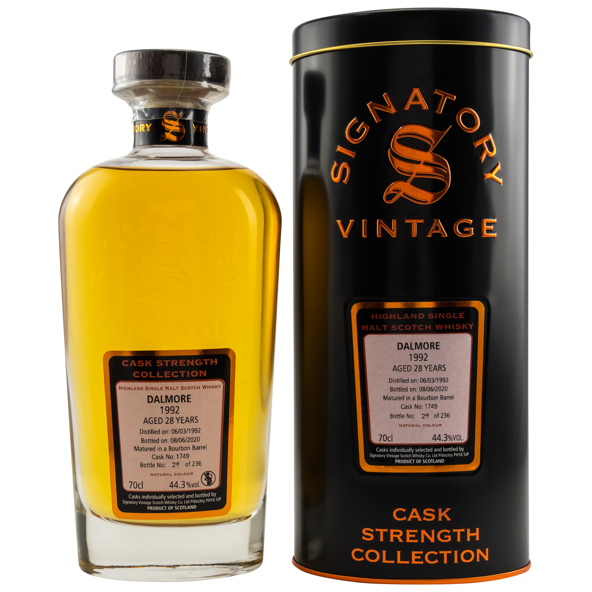 Signatory Dalmore 1992/2020 28y 44,3 %Vol Bourbon Barrel 231 Flaschen