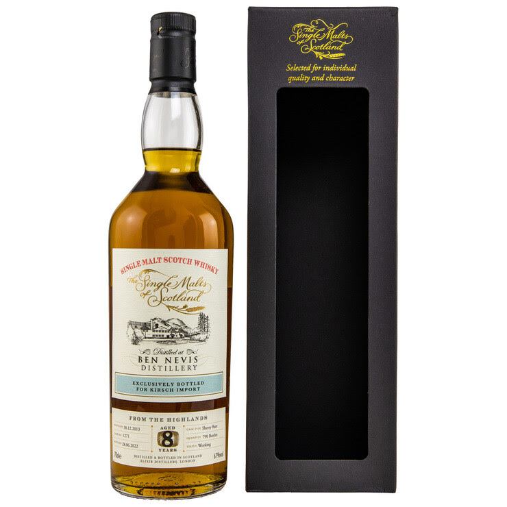 Ben Nevis 2013/2022 The Single Malts of Scotland 8 y 18/12/2013 Sherry Butt 1271 790 bottles 67 %Vol