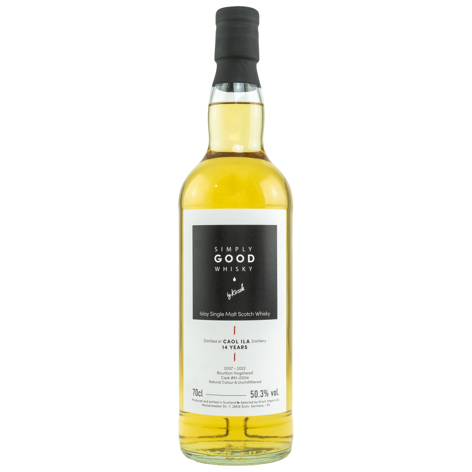22030_10 Caol Ila 2007/2022 14 y #KI-0004 Kirsch Simply Good Whisky 50,3 %Vol