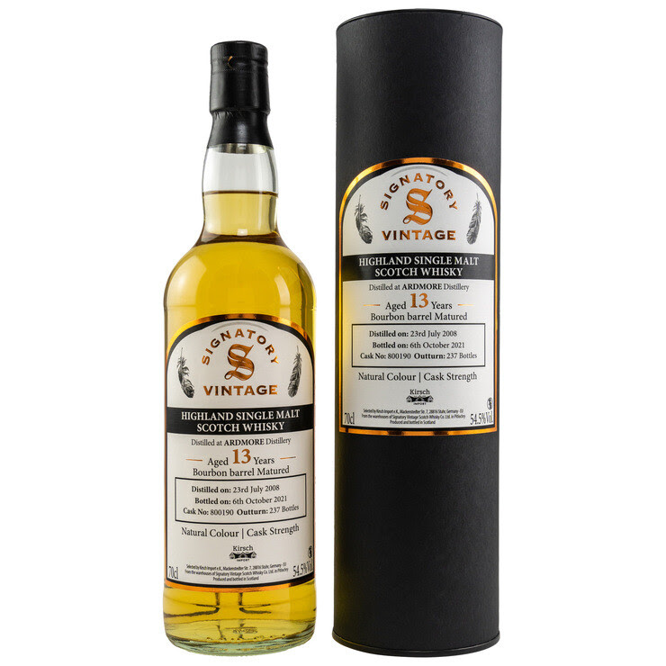 Signatory Ardmore 2008/2021 54,5 %Vol Bourbon Barrel