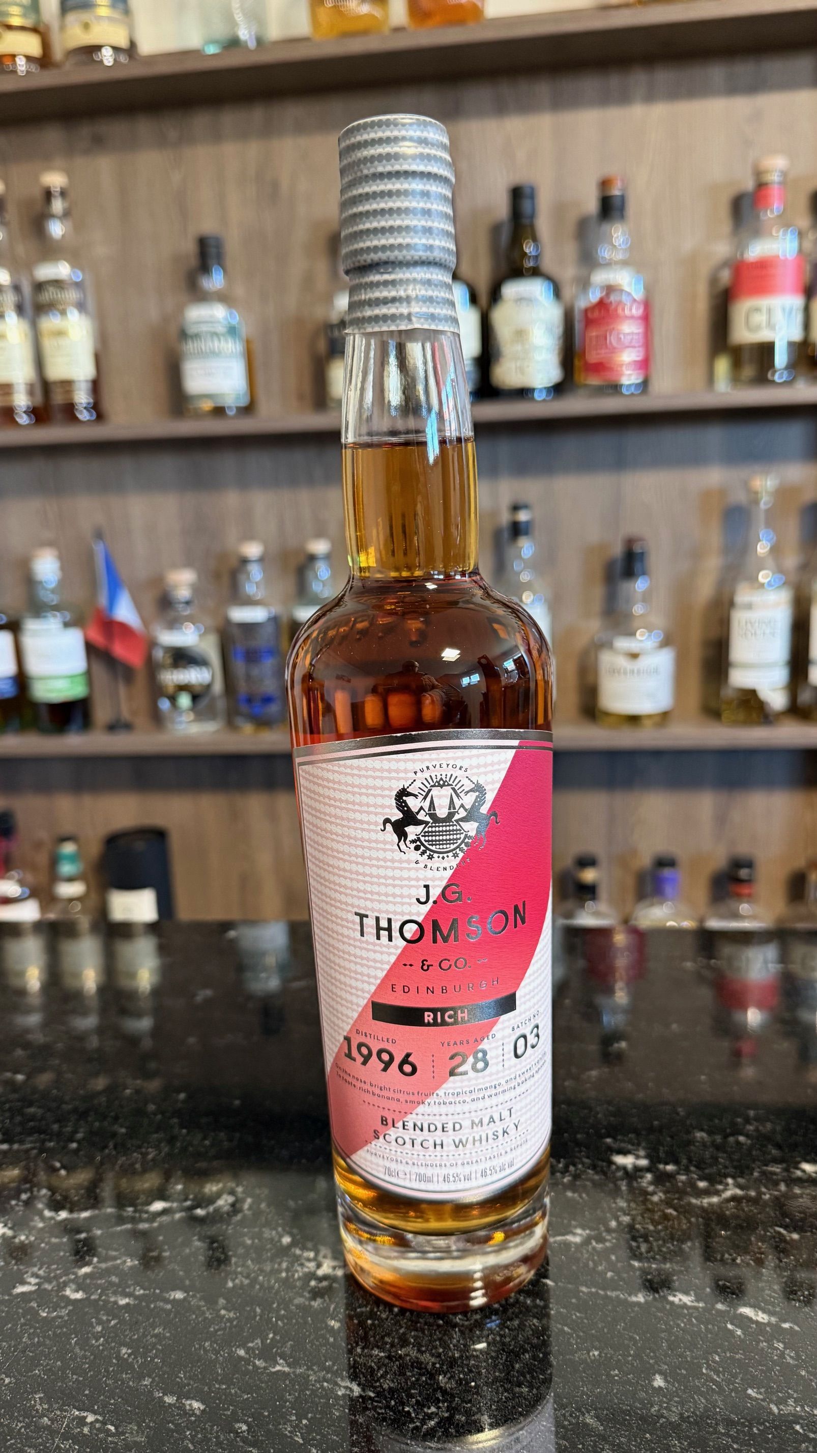 J. G. Thomson Rich 28y 1996 Blended Malt Scotch Whisky 46,5 %Vol