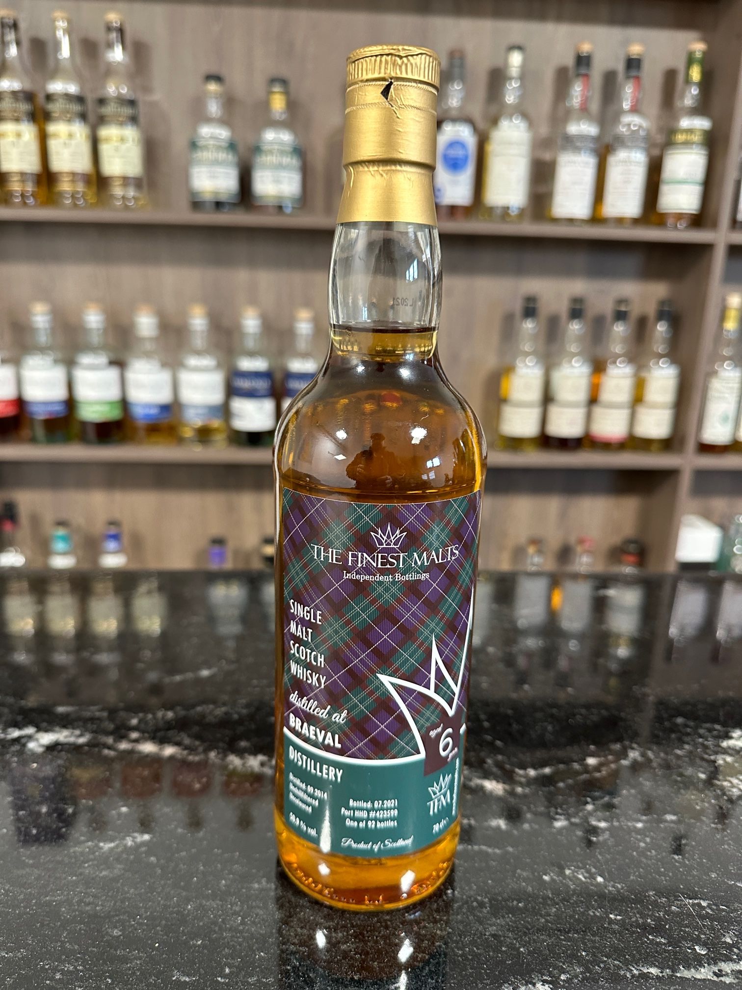 The Finest Malts Braeval Abfüller The Finest Malts Braevaäl Jahrgang 09.2014 - 07.2021 6 y Port Hogs