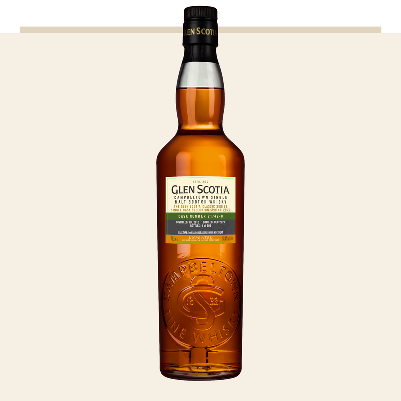 Glen Scotia 1st Fill Bordeaux Red Wine Hogshead 58,4 %Vol 2015/22