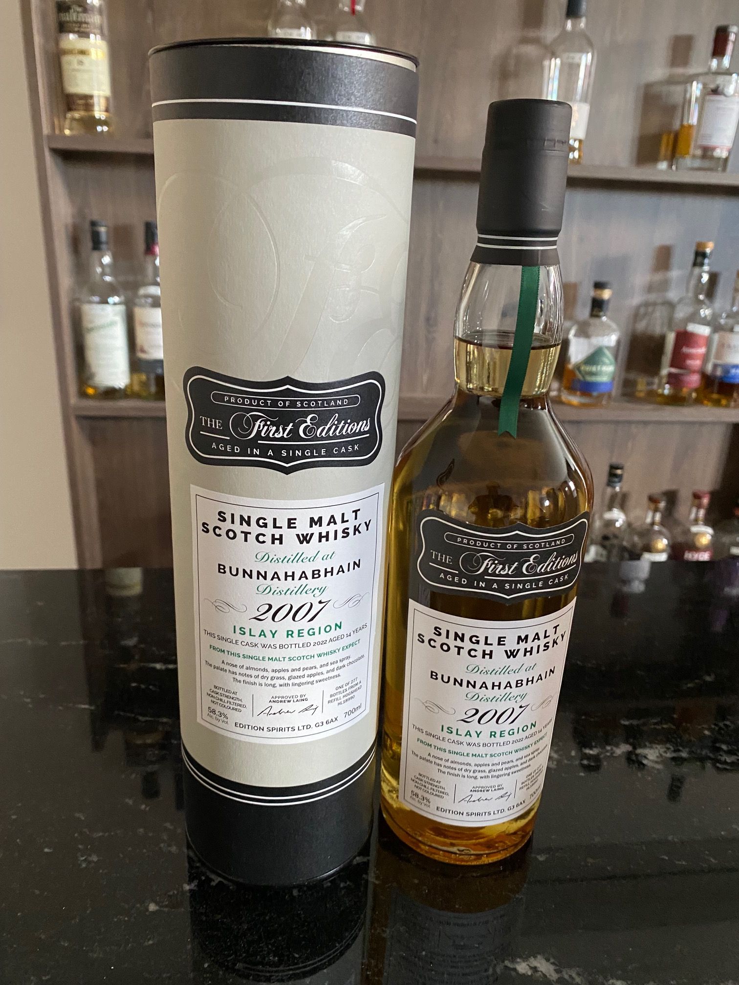 Hunter Laing Edition First Bunnahabhain 14 J. 2007 58,3%