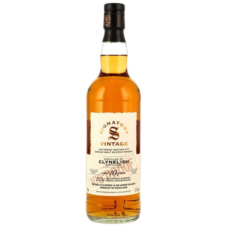 Signatory Clynelish 100 % Proof 57,1 %Vol 10y  Refill Oloroso Sherry & New Wood Hogsheads