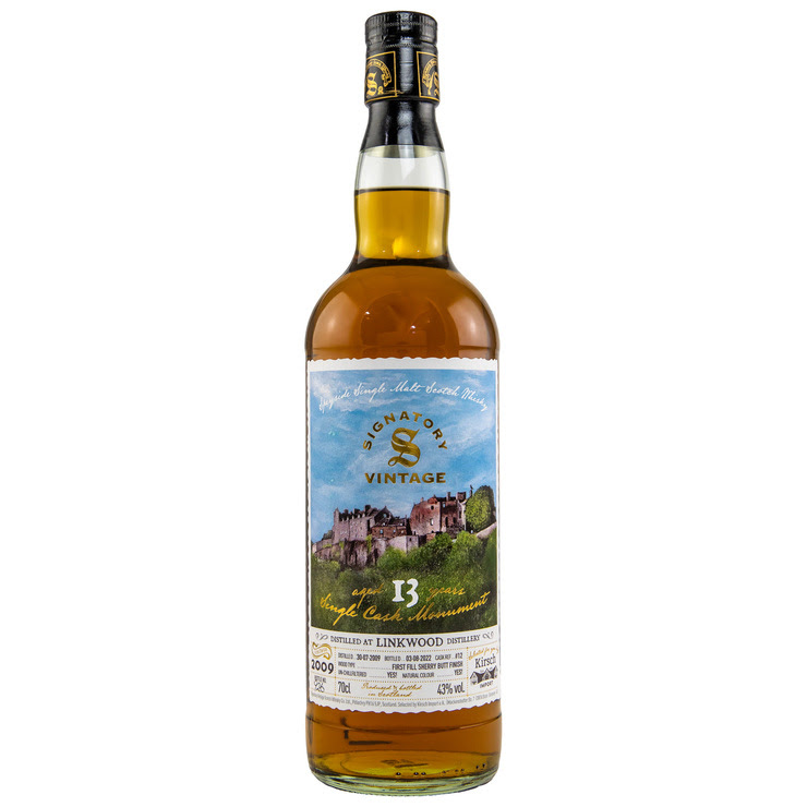Signatory Linkwood 2009/2022 Monuments Speyside Sherry Butt Finish 13y 43 %Vol