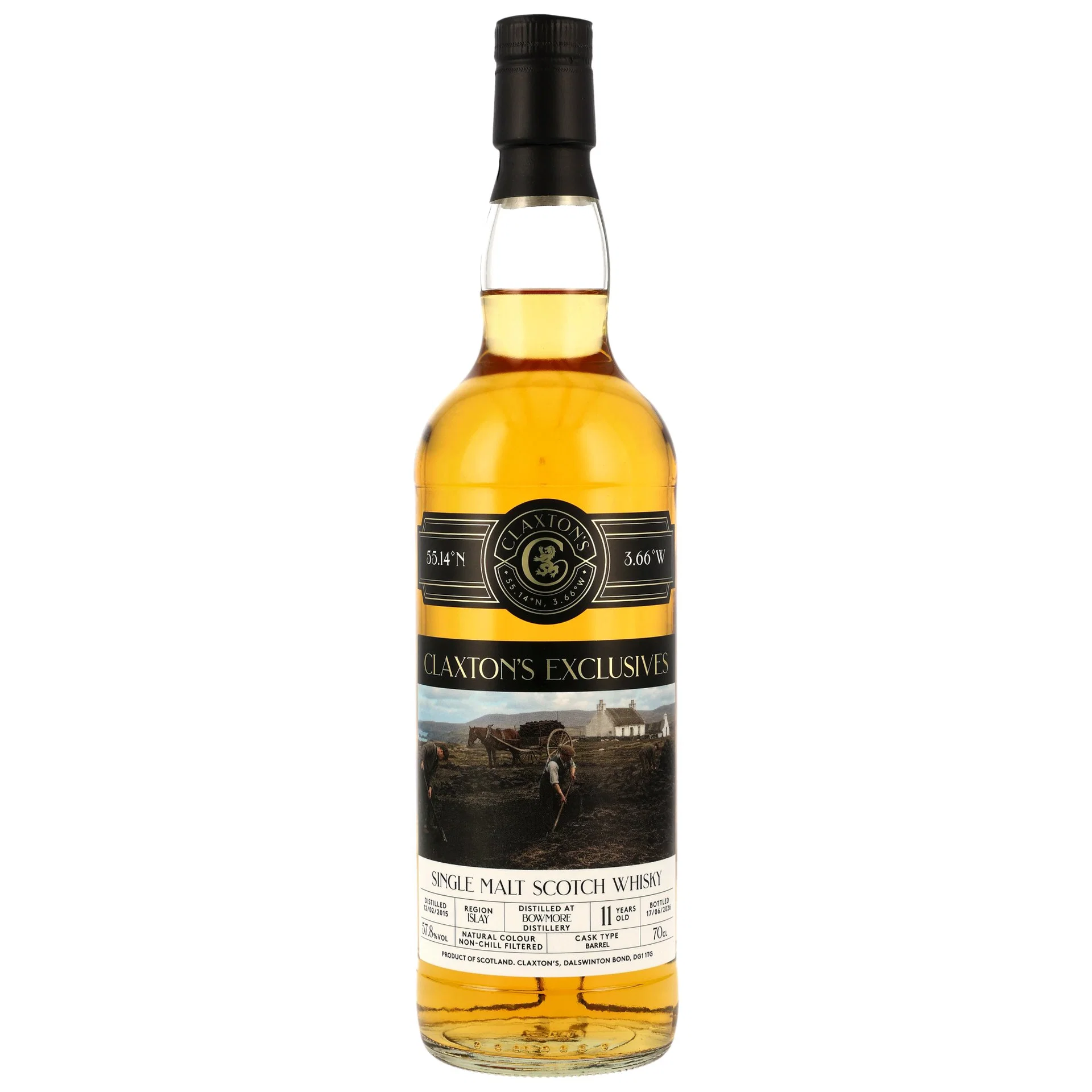 Bowmore 2015/2026 10 y Single Malt Scotch Whisky Claxton's 57,8 %Vol