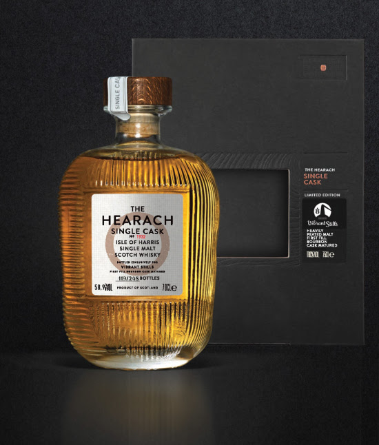 Isle of Harris THE HEARACH "Vibrant Stills"  Single Bourbon Cask #1932 / 2018,   6 y heavily peated 58,9 %Vol