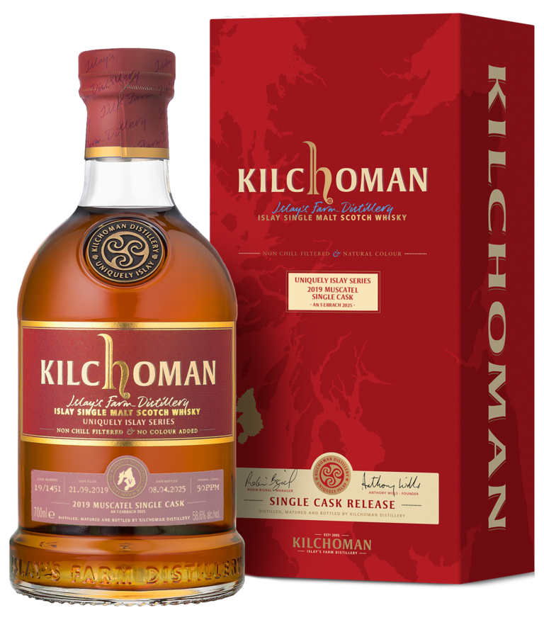 Kilchoman Muscatel Cask 2019 58,6 %Vol 0,7 l Uniquely Islay Series - #5/6 - Cask 19/1451