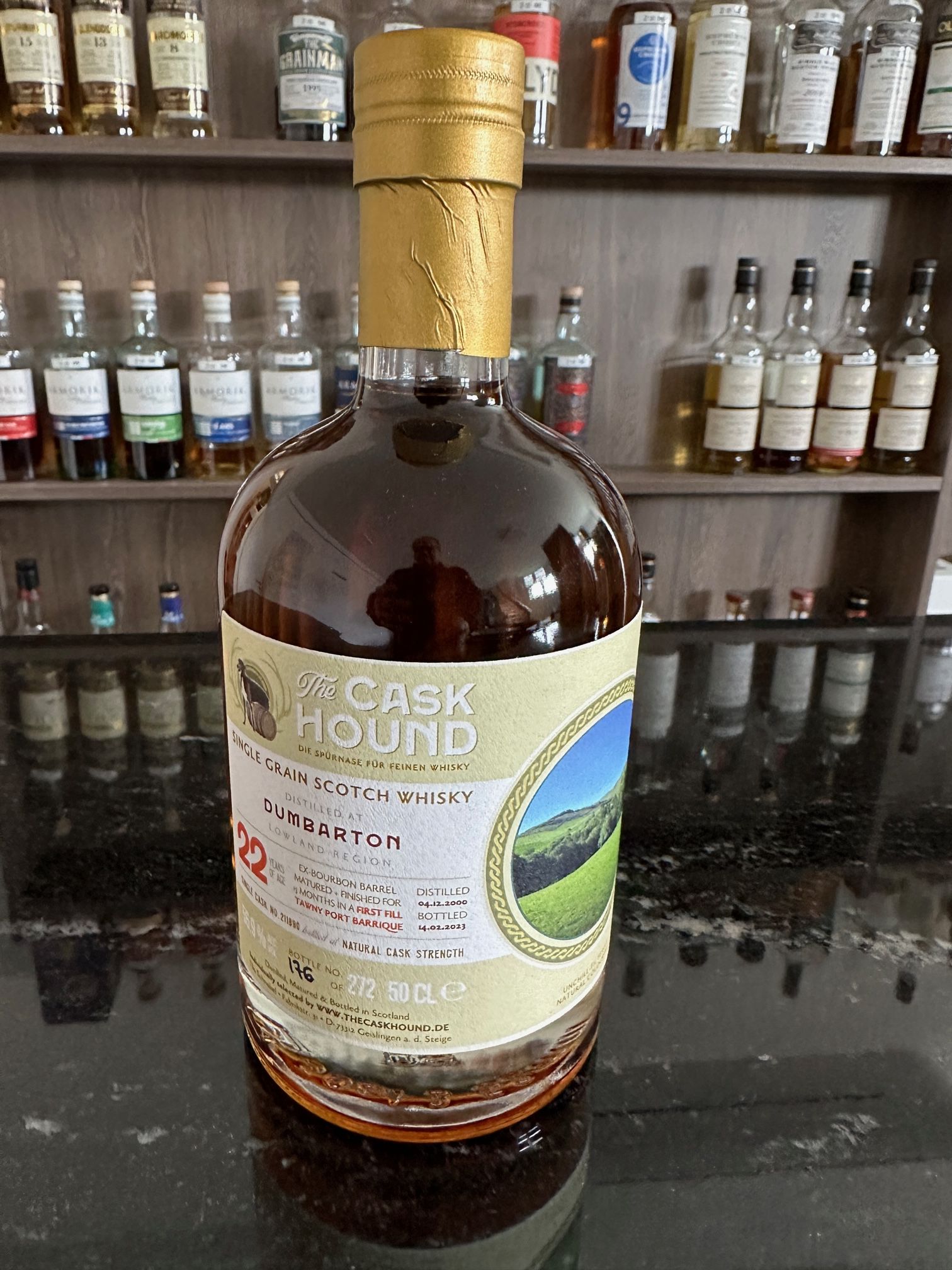 Caskhound - Dumbarton 2000 - 22yo - 1st Fill Tawny Port Finish - 272 Fl. a 0,5l - 56,9%Vo