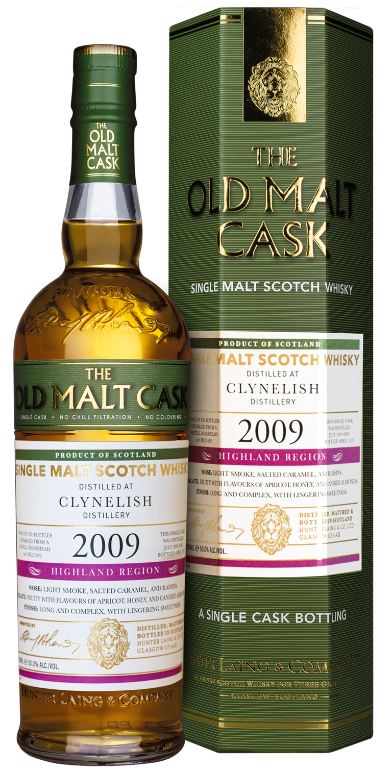 Hunter Laing Clynelish Range Old Malt Cask 15 y Refill Hogshead 50% ABV  Inhalt 0,7 l 320 bottles   Hunter Laing Clynelish Range Old Malt Cask 15 y Refill Hogshead 50% ABV  Inhalt 0,7 l 320 bottles