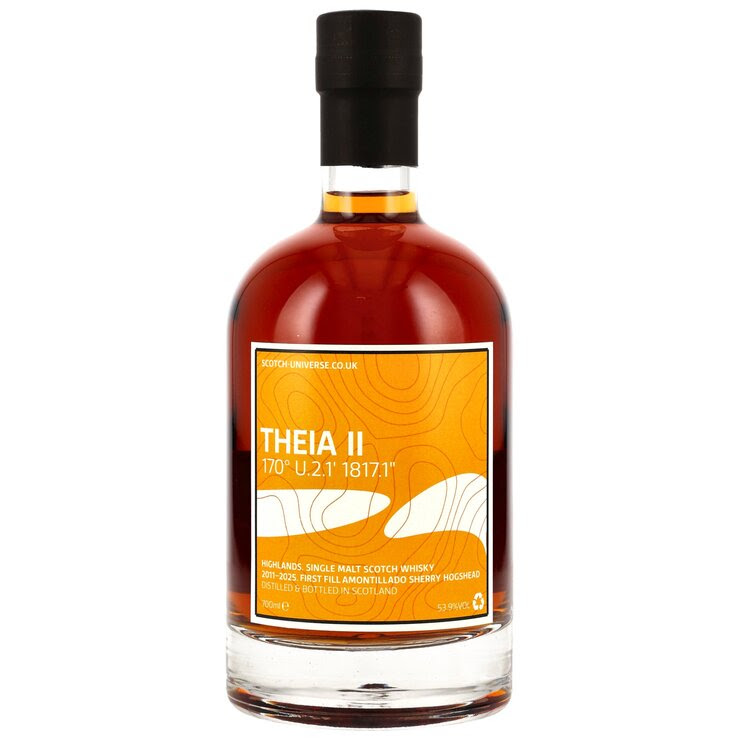 Scotch Universe THEIA II 2011/2025 - 14 y 1st Fill Amontillado Sherry Hogshead 53,9 %Vol