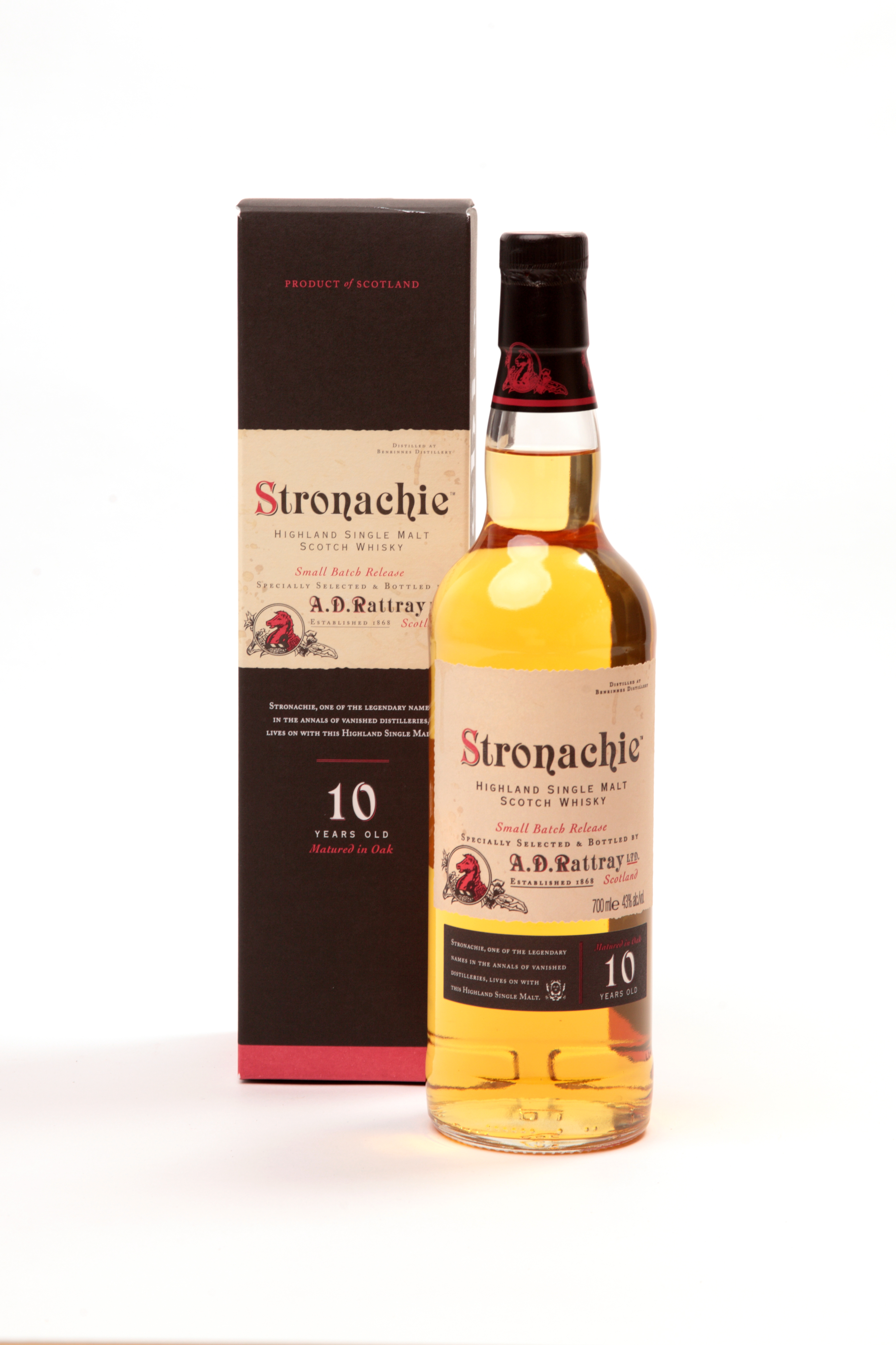 A. D. Rattray Small Batch Release Stronachie 10 y aus der Benrinnes Brennerei