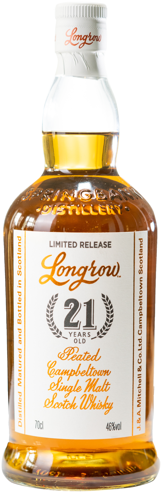 Springbank Longrow Peated 21y 2023 46 %Vol  65% Sherry; 35% Bourbon