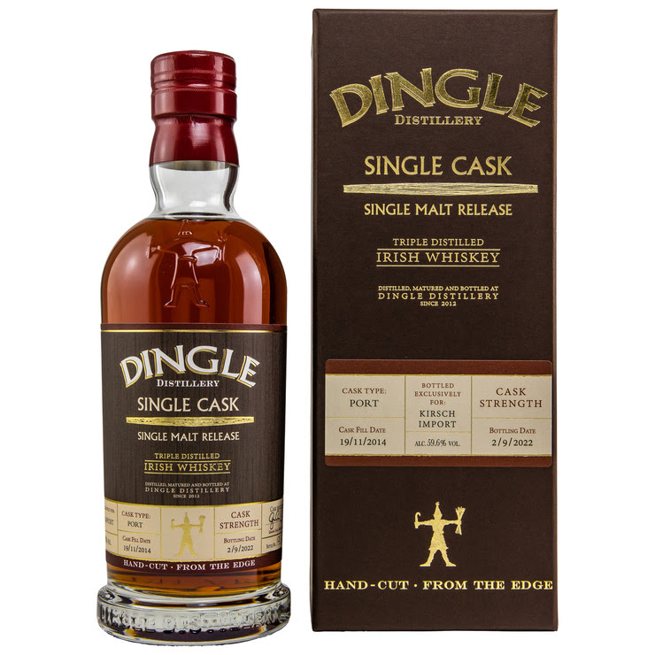 Dingle Distillery 2014/2022 Single Cask Triple Distilled Irish Whiskey  7y 59,6% Port Cask