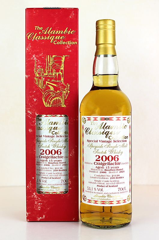ALAMBIC CLASSIQUE Craigellachie „Bourbon Barrel“ 15y  53,1 %Vol