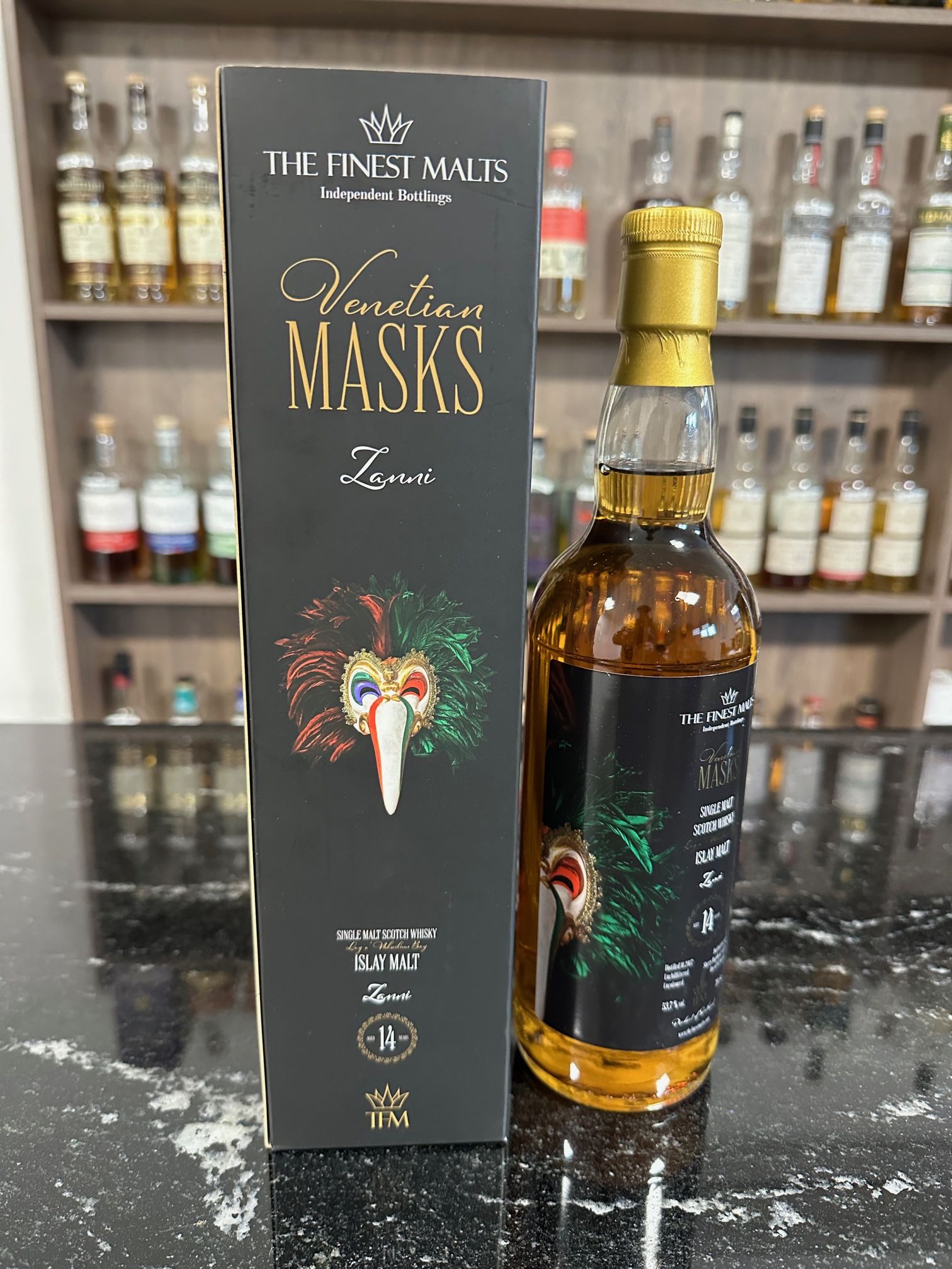 The Finest Malts Venetian Masks 10.2007 14 y Sherry Hogshead 4458 102 bottles 53.7 %%Vol