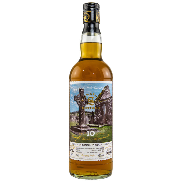 Signatory Bunnahabhain 2012/2022 Monuments Islay Single Malt 10y 43 % Sherry Butt