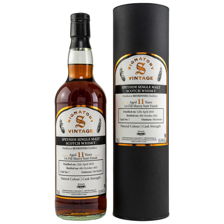 Signatory Benrinnes 2010/2021 11y 55,9 %Vol 1st fill Sherry Finish