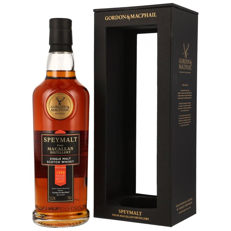 Speymalt from Macallan 1998/2024 Gordon & MacPhail  Sherry Cask 338 b. 53,2% vol. Cask Strength 0,7