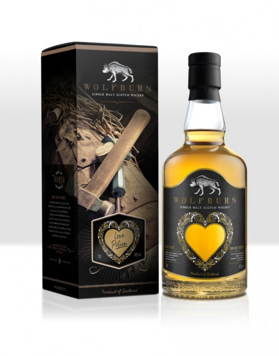 WOLFBURN "L O V E  P O T I O N", Sherry / Bourbon cask 2016, 46 % vol.