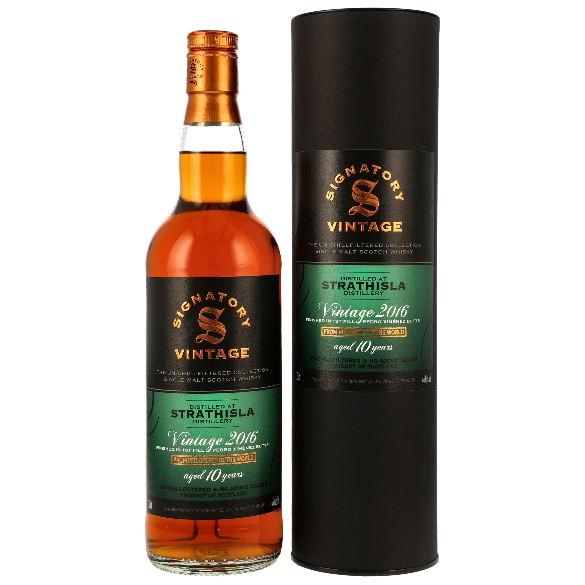 Signatory Strathisla 2016/2026 10 y 1st Fill PX Sherry Butts Finish #22 + 23 46 %Vol Sig un-chill